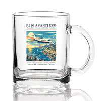 Thumbnail for Piaggio P.180 Avanti EVO - Poster - Coffee & Tea Glass