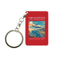 Thumbnail for Piaggio P.180 Avanti EVO - Poster - Key Chain - Red