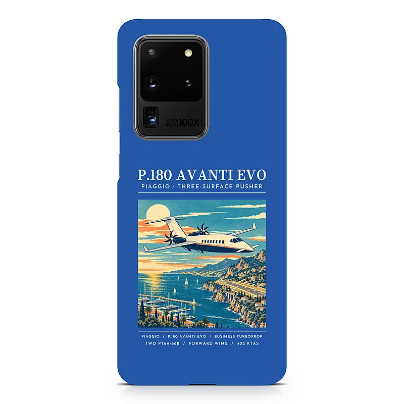 Piaggio P.180 Avanti EVO - Poster - Samsung Case - Blue