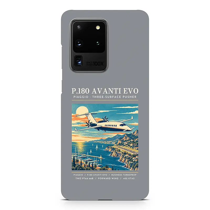 Piaggio P.180 Avanti EVO - Poster - Samsung Case - Gray
