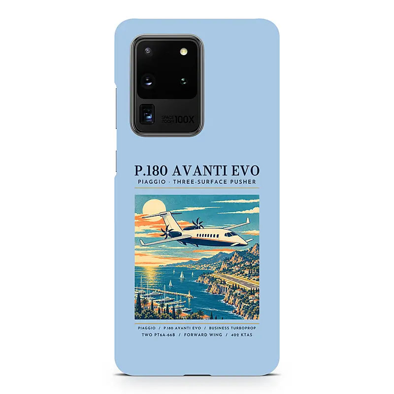 Piaggio P.180 Avanti EVO - Poster - Samsung Case - Light Blue
