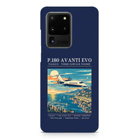Thumbnail for Piaggio P.180 Avanti EVO - Poster - Samsung Case - Navy Blue