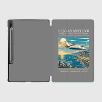 Thumbnail for Piaggio P.180 Avanti EVO - Poster - Samsung Tablet - Gray