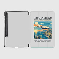 Thumbnail for Piaggio P.180 Avanti EVO - Poster - Samsung Tablet - Light Gray