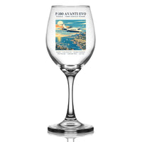 Thumbnail for Piaggio P.180 Avanti EVO - Poster - Wine Glass