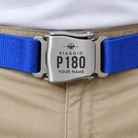 Thumbnail for Piaggio P.180 Avanti EVO - Seat Belt - Heritage + Name - Blue