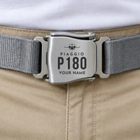 Thumbnail for Piaggio P.180 Avanti EVO - Seat Belt - Heritage + Name - Gray