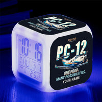 Thumbnail for Pilatus PC-12 PRO - Cartoon + Name - Alarm Clock