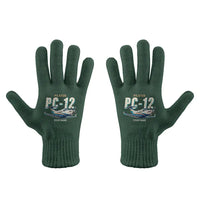 Thumbnail for Pilatus PC-12 PRO - Gloves - Full - Cartoon + Name - Dark Green