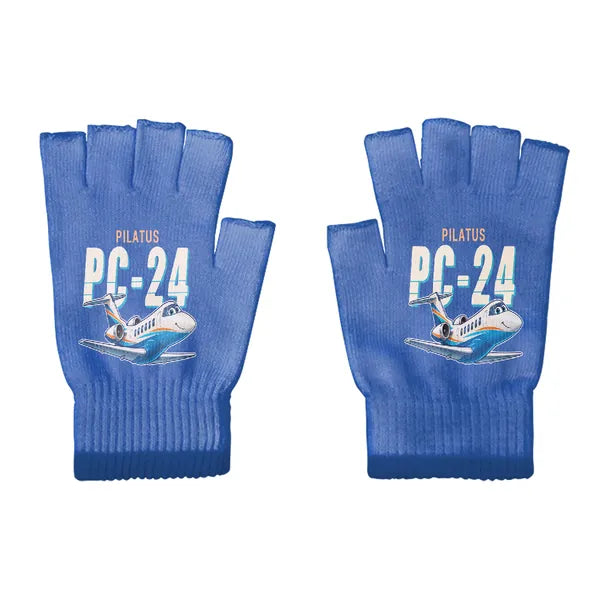 Pilatus PC-24 - Gloves - Cut - Cartoon - Blue