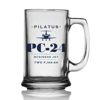 Thumbnail for Pilatus PC-24 - Heritage - Beer Glass with Holder