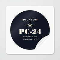 Thumbnail for Pilatus PC-24 - Heritage - Circle Sticker - Peel