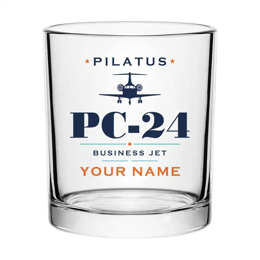 Pilatus PC-24 - Heritage + Name - Special Whiskey Glass