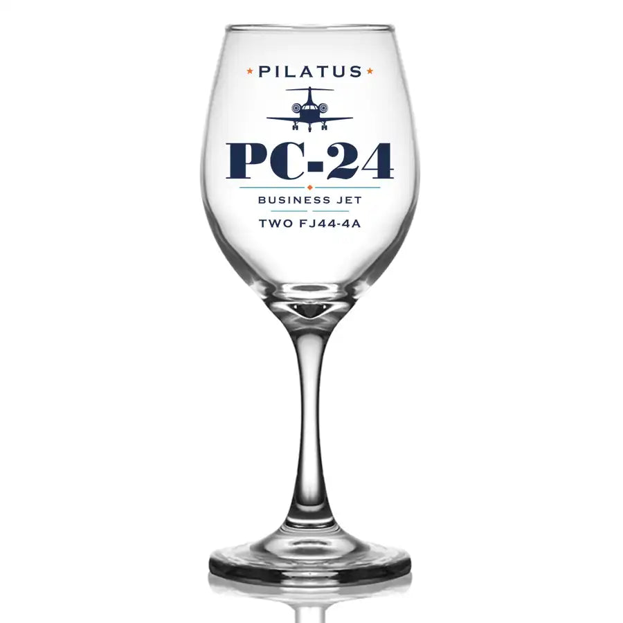 Pilatus PC-24 - Heritage - Wine Glass