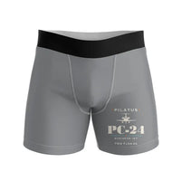 Thumbnail for Pilatus PC-24 - Men Boxers - Heritage - Gray