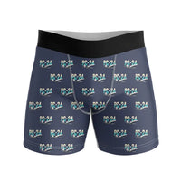Thumbnail for Pilatus PC-24 - Men Boxers - Original Pattern - Navy Blue