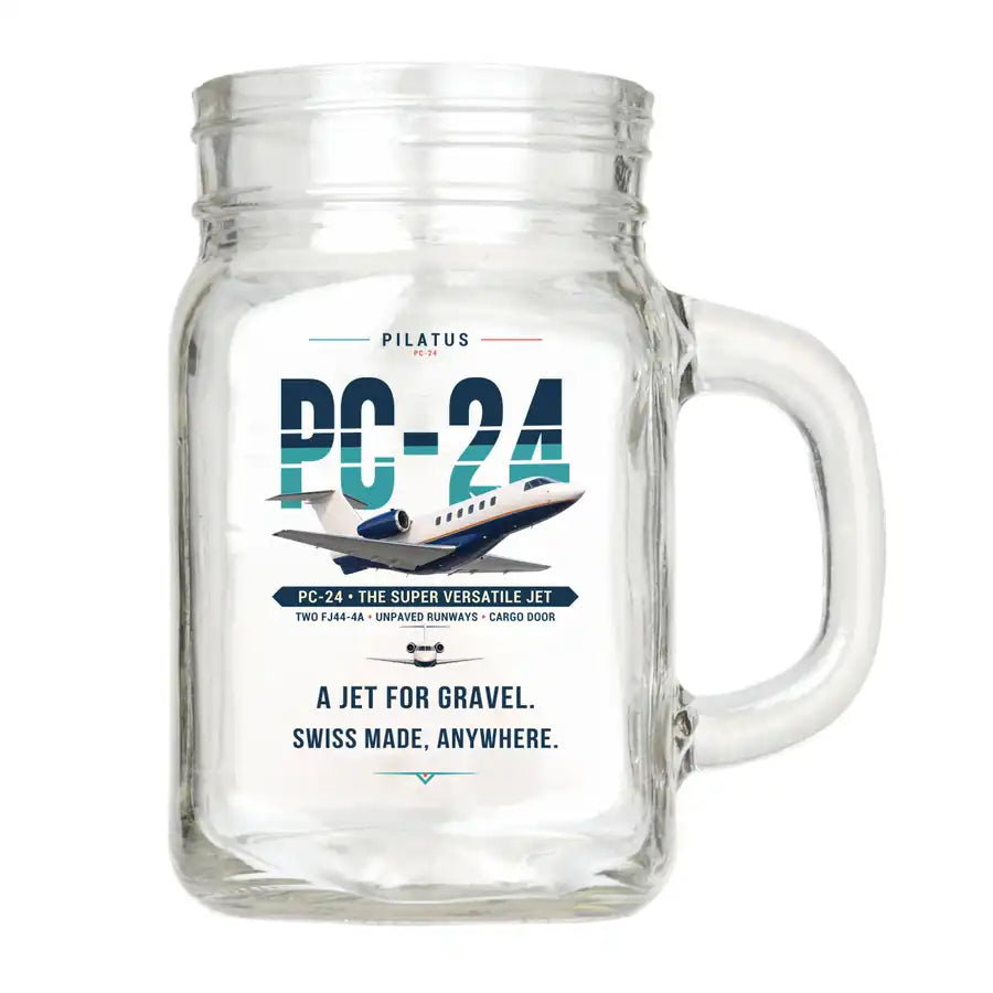 Pilatus PC-24 - Original - Cocktail Glass (Mason Jar)