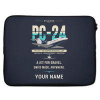 Thumbnail for Pilatus PC-24 - Original + Name - Laptop Sleeve