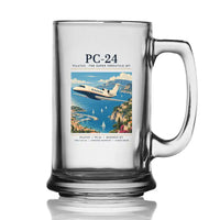 Thumbnail for Pilatus PC-24 - Poster - Beer Glass with Holder
