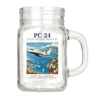Thumbnail for Pilatus PC-24 - Poster - Cocktail Glass (Mason Jar)