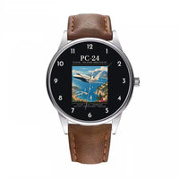Thumbnail for Pilatus PC-24 - Poster - Leather Strap - Brown Leather Strap