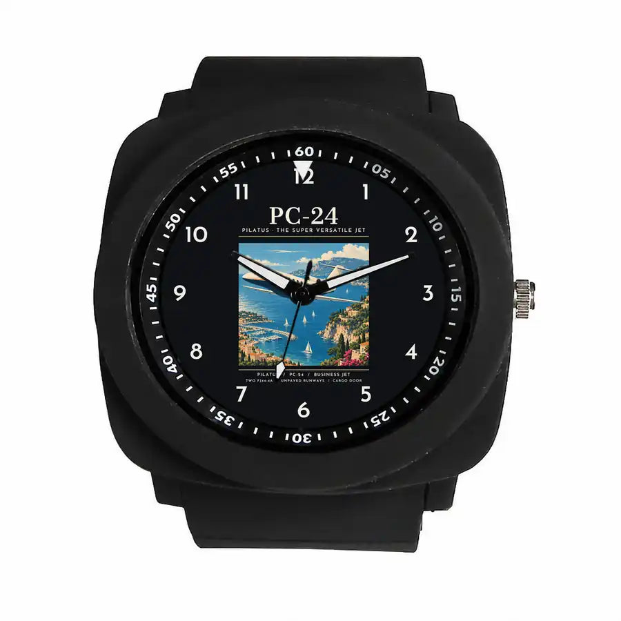 Pilatus PC-24 - Poster - Rubber Strap - Black