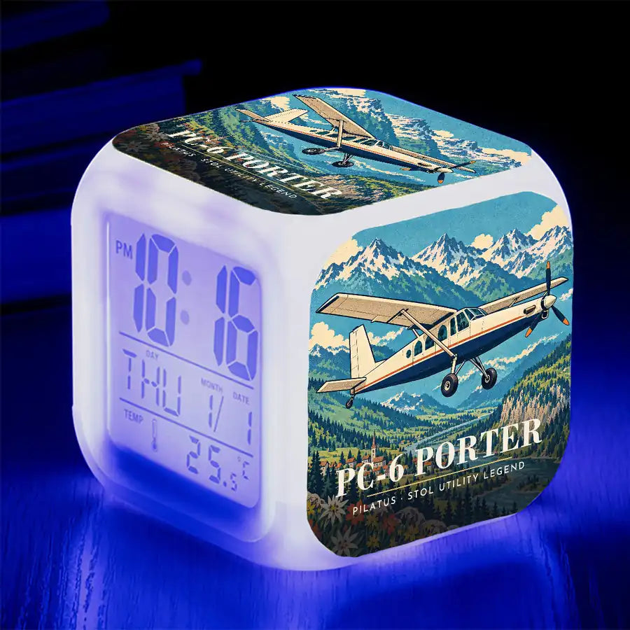 Pilatus PC-6 Porter - 3D - Alarm Clock