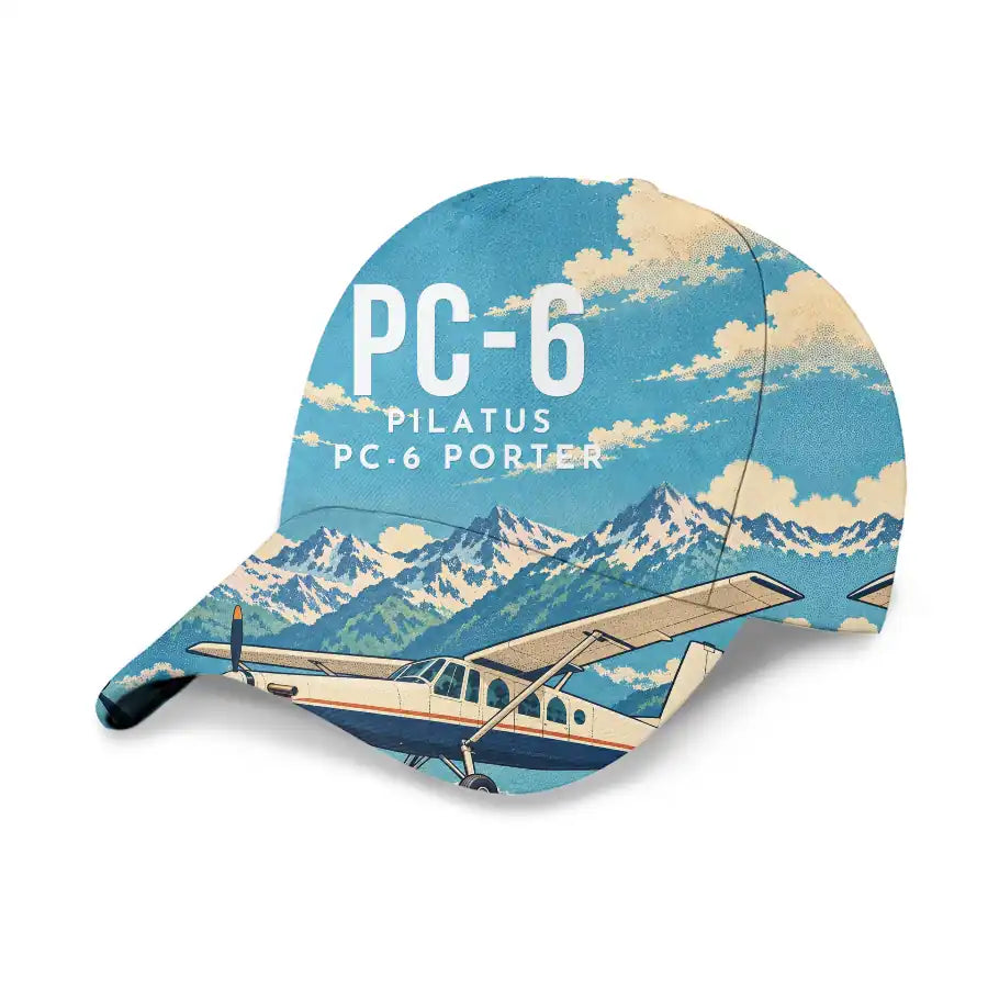Pilatus PC-6 Porter 3D All-Over Print Clothing - Cap - 3D
