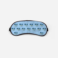 Thumbnail for Pilatus PC-6 Porter - Cartoon Pattern - Sleep Mask - Light Blue
