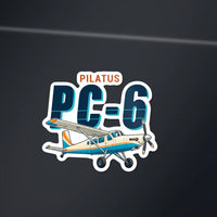 Thumbnail for Pilatus PC-6 Porter - Cartoon Die-Cut - Die-Cut - Dark Car