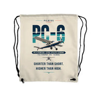 Thumbnail for Pilatus PC-6 Porter - Drawstring Bag - Original - Beige