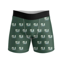 Thumbnail for Pilatus PC-6 Porter - Men Boxers - Cartoon Pattern - Dark Green