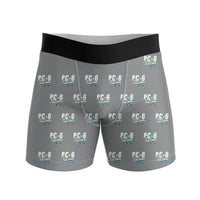 Thumbnail for Pilatus PC-6 Porter - Men Boxers - Cartoon Pattern - Gray