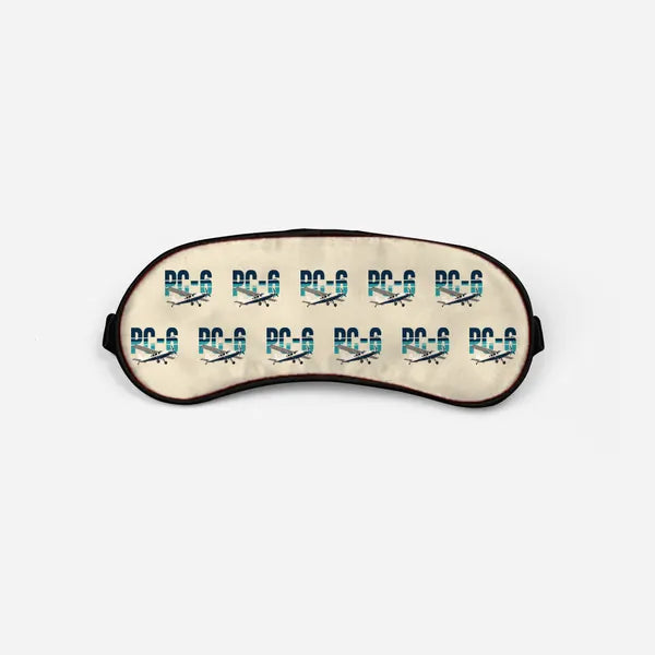 Pilatus PC-6 Porter - Original Pattern - Sleep Mask - Beige