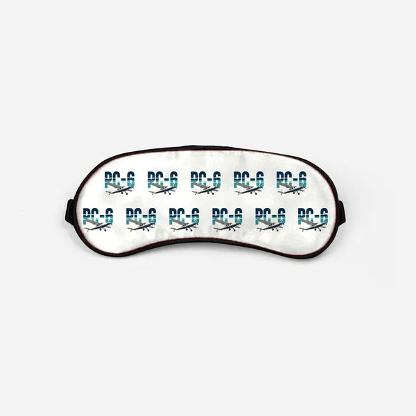 Pilatus PC-6 Porter - Original Pattern - Sleep Mask - White