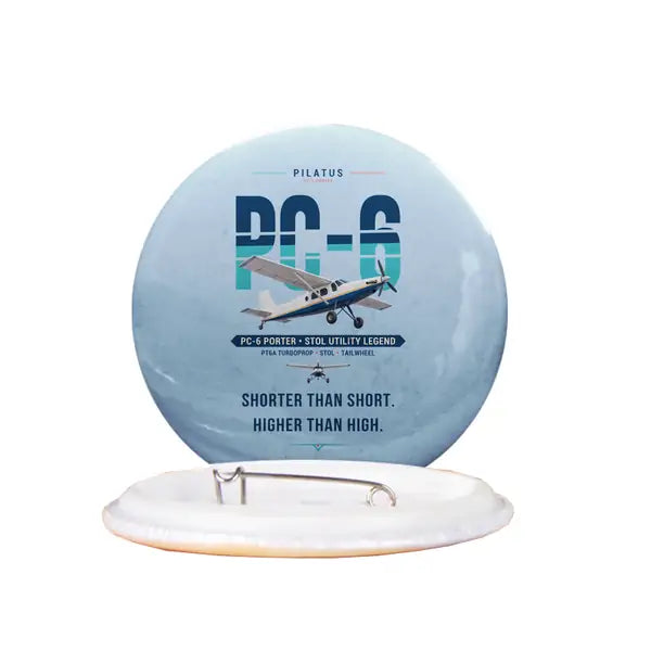 Pilatus PC-6 Porter - Original - Pin - Light Blue