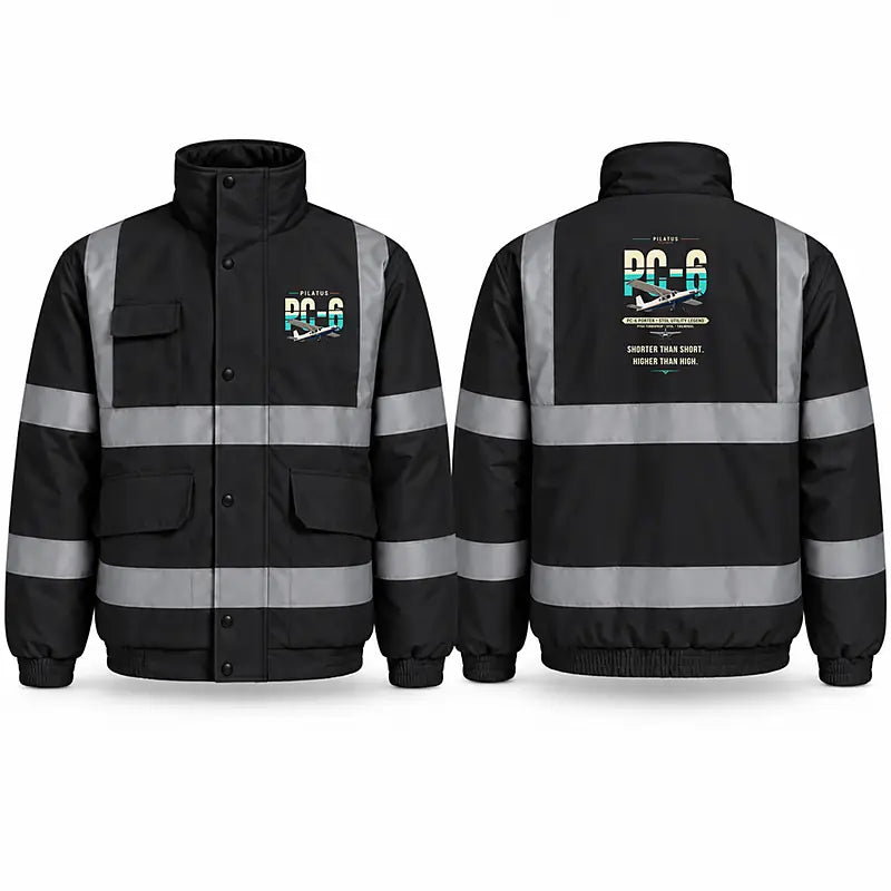 Pilatus PC-6 Porter Reflective Winter Jackets - Original - Black