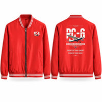 Thumbnail for Pilatus PC-6 Porter Stylish Jackets - Baseball Collar - Original - Red