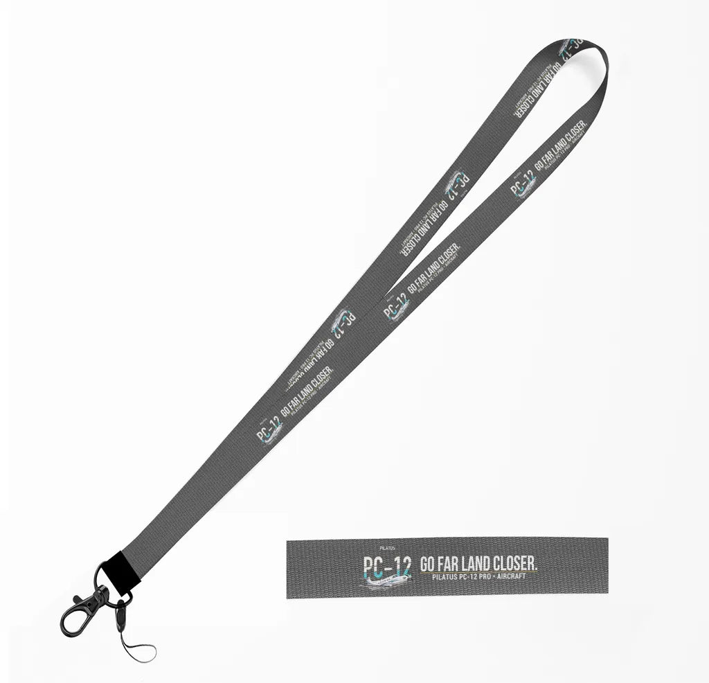 Pilatus PC-12 PRO lanyard - gray