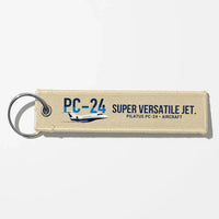 Thumbnail for Pilatus PC-24 Aviator Key Chains - Beige