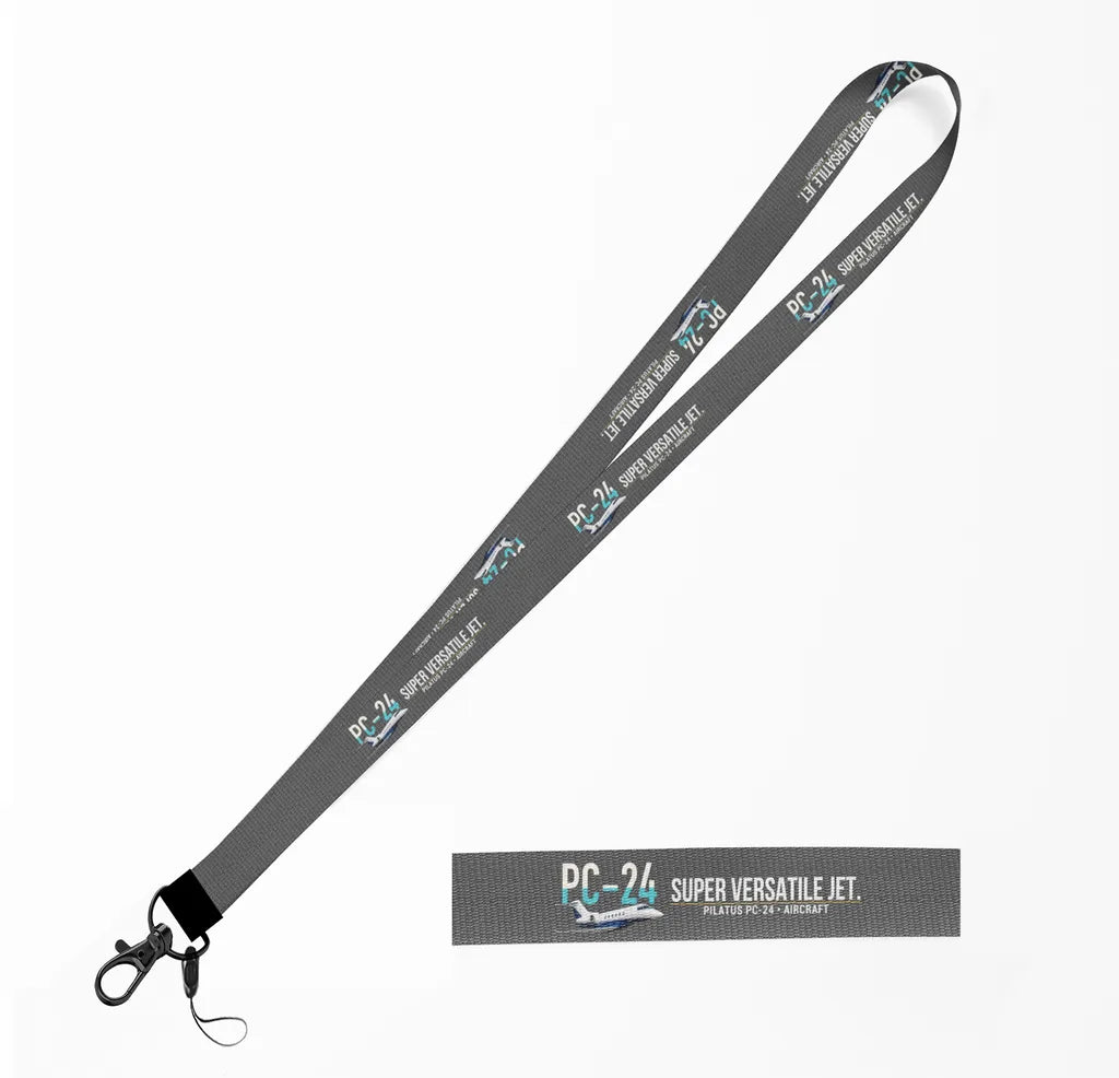 Pilatus PC-24 lanyard - gray
