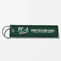 Thumbnail for Pilatus PC-6 Porter Aviator Key Chains - Dark Green