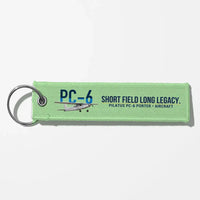 Thumbnail for Pilatus PC-6 Porter Aviator Key Chains - Light Green