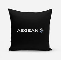 Thumbnail for Aegean Airlines design on black pillow