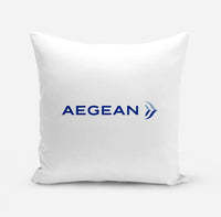 Thumbnail for Aegean Airlines design on white pillow