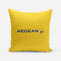 Thumbnail for Aegean Airlines design on yellow pillow