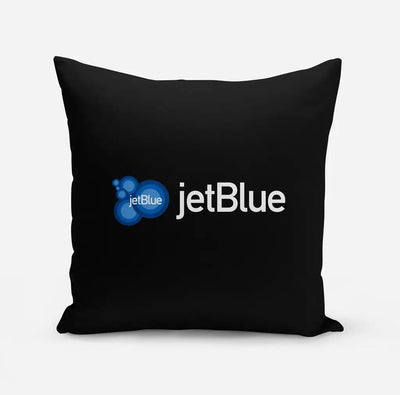 JetBlue Airways Airlines design on black pillow