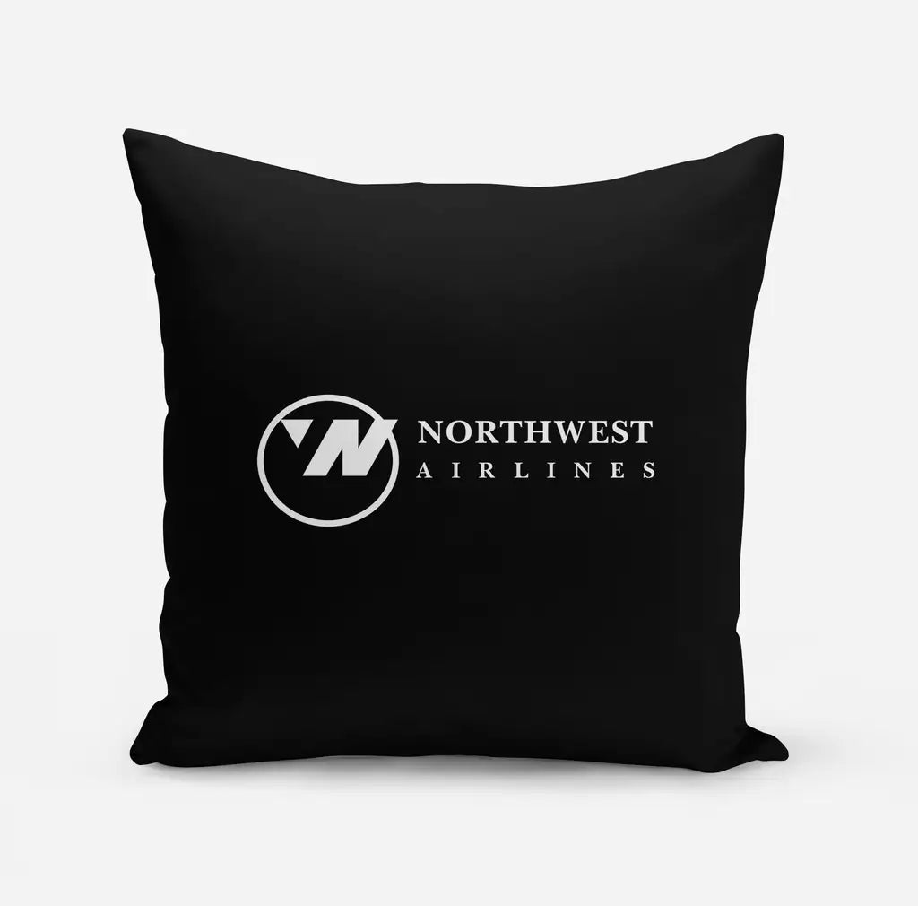 Northwest Airlines (OLD) design on black pillow