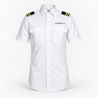 Thumbnail for Aegean Airlines logo on 2-stripe short sleeve pilot shirt