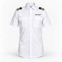 Thumbnail for Smartwings Airlines logo on 3-stripe short sleeve pilot shirt